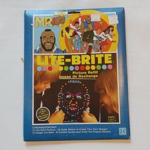 Vintage Lite Brite Picture Refil Mr. T